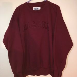 Alaska Maroon Crewneck